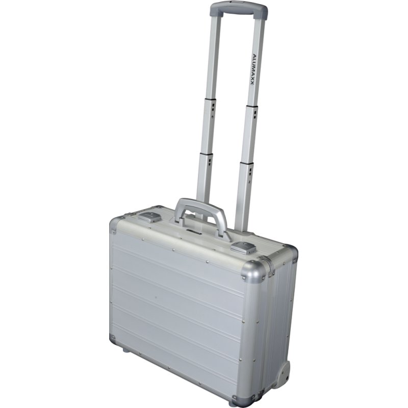ALUMAXX Business laptop trolley GALAXY, zilver, telescoopsysteem 102 cm